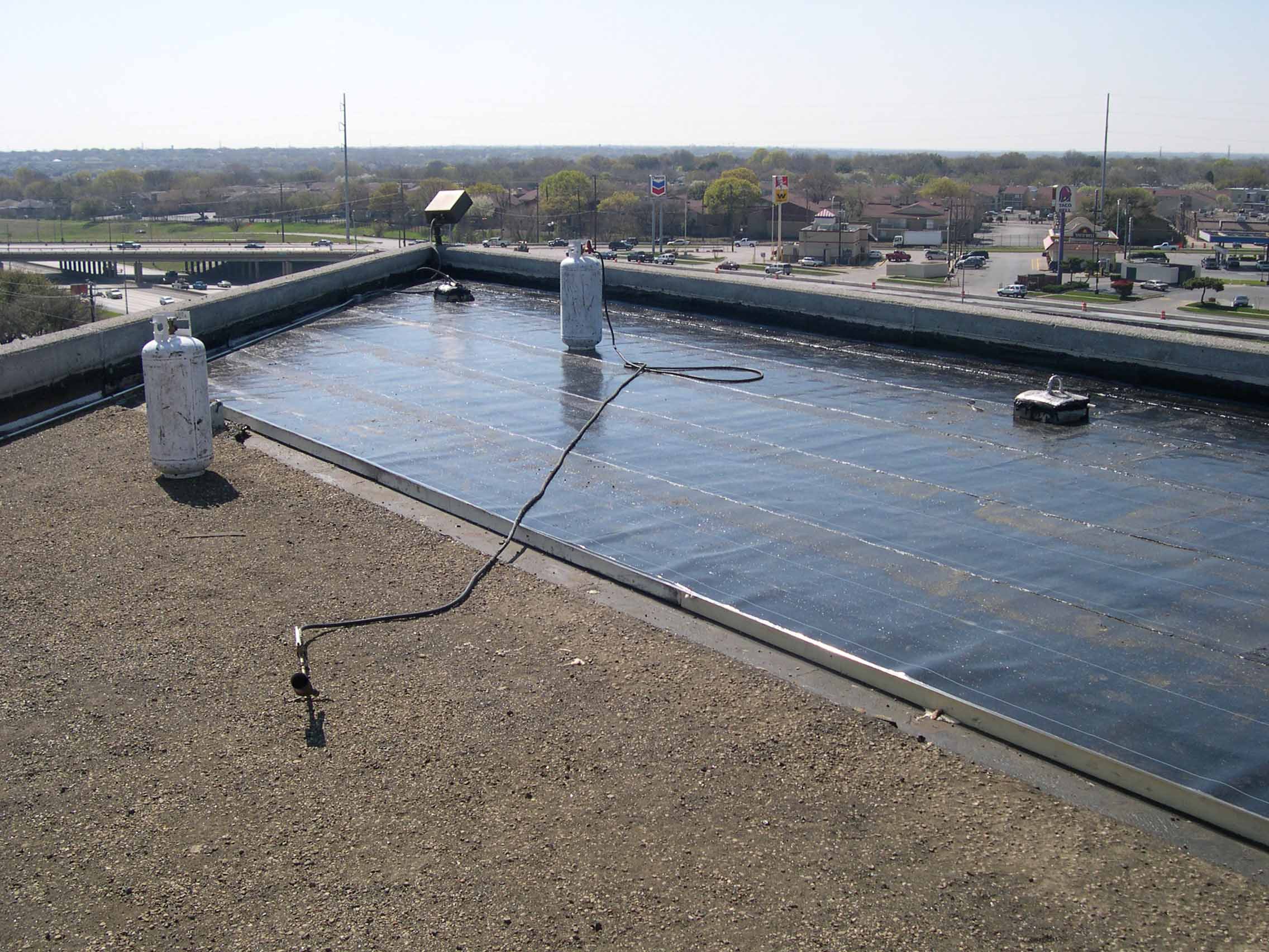 Bank project - roof work